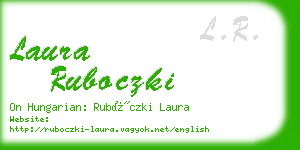 laura ruboczki business card